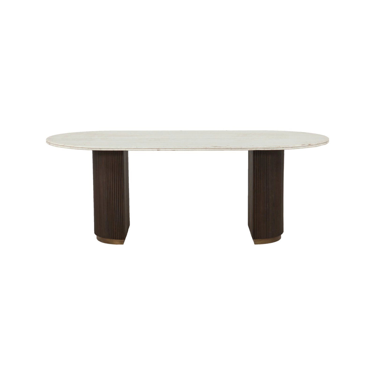 Esstisch Mayfield aus Marmor in weiß/braun, 210x100x76 cm von Richmond Interiors – Produktbild 2