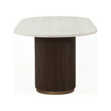 Esstisch Mayfield aus Marmor in weiß/braun, 210x100x76 cm von Richmond Interiors – Produktbild 3