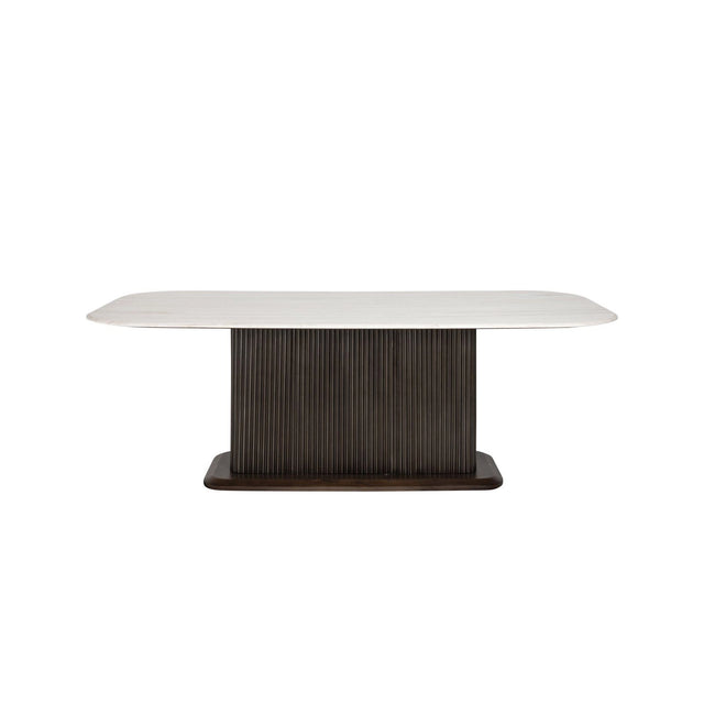 Esstisch Mayfield aus Marmor in weiß/braun, 230x100x76 cm von Richmond Interiors – Produktbild 2
