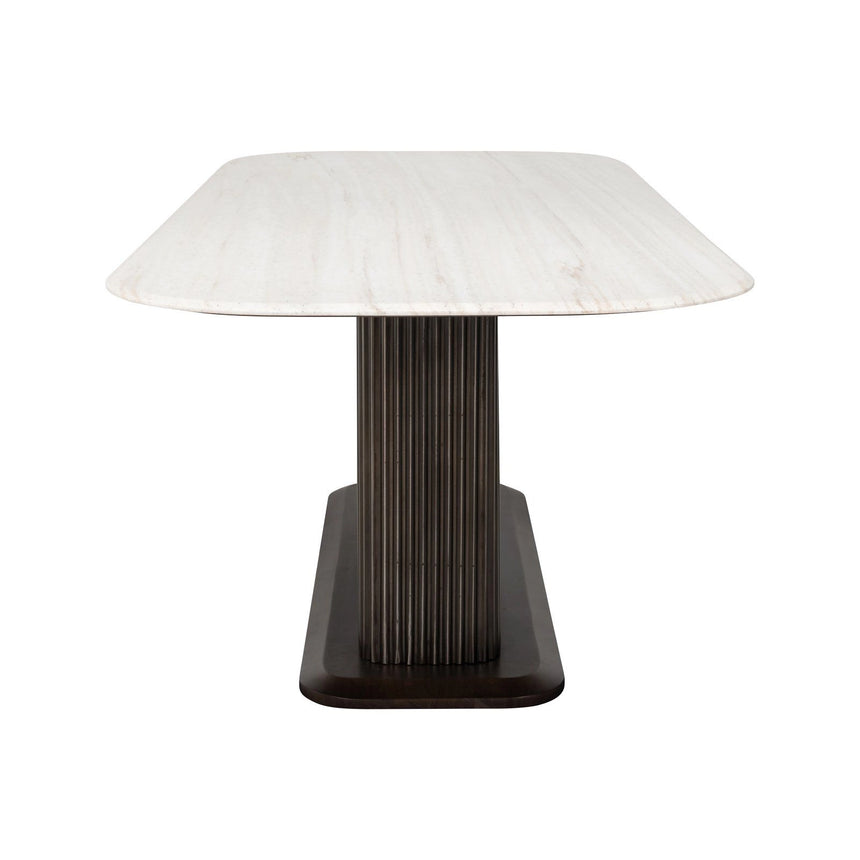 Esstisch Mayfield aus Marmor in weiß/braun, 230x100x76 cm von Richmond Interiors – Produktbild 3