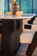 Esstisch Mayfield aus Marmor in weiß/braun, 230x100x76 cm von Richmond Interiors – Produktbild 4