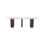 Esstisch Mayfield aus Marmor in weiß/braun, 250x100x76 cm von Richmond Interiors – Produktbild 2