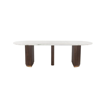 Esstisch Mayfield aus Marmor in weiß/braun, 250x100x76 cm von Richmond Interiors – Produktbild 2