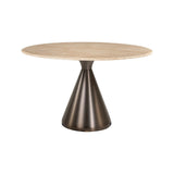Esstisch Montgommery aus Agglo-Marmor in beige, 130x130x76 cm von Richmond Interiors – Produktbild 1