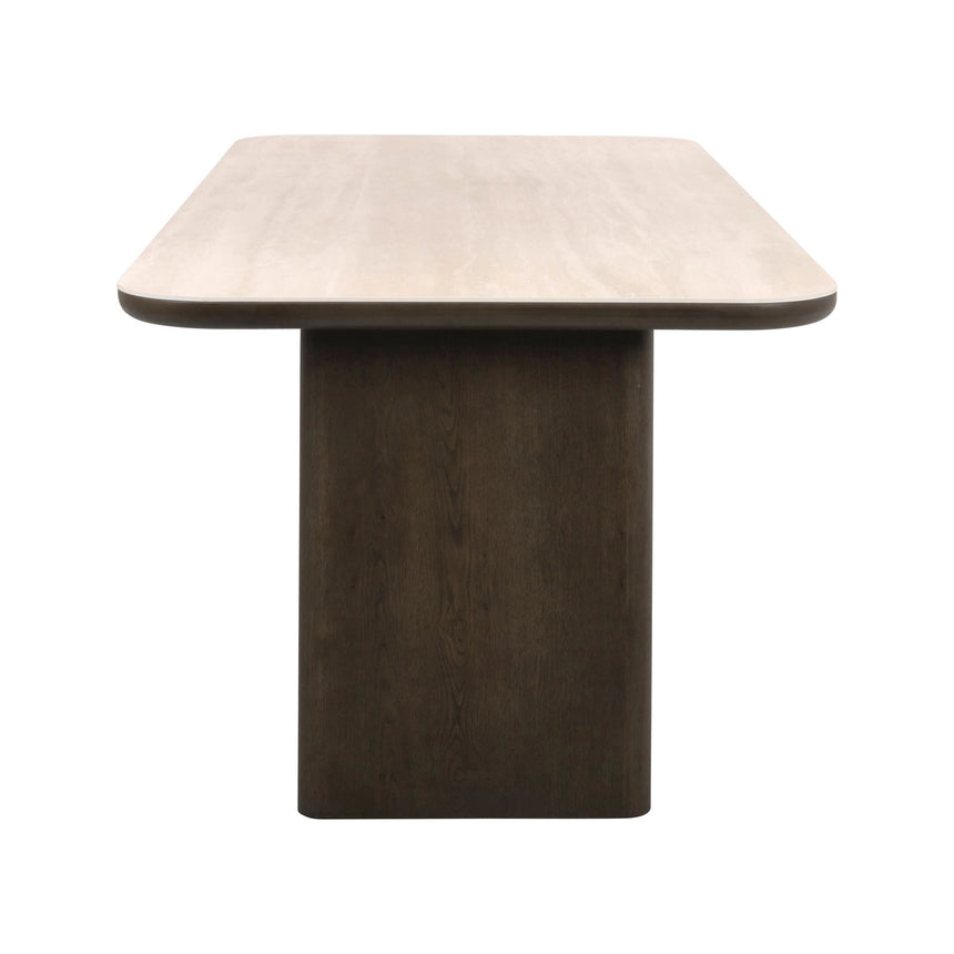 Esstisch Nando aus Eichenfurnier in braun, 269,5x100x76 cm von Richmond Interiors – Produktbild 3