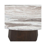Esstisch Oberoy aus Toronto-Marmor in Blush beige, 130x130x77 cm von Richmond Interiors – Produktbild 5