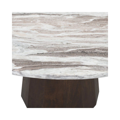Esstisch Oberoy aus Toronto-Marmor in Blush beige, 130x130x77 cm von Richmond Interiors – Produktbild 5