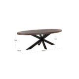 Esstisch Watson aus Eiche in dunkelbraun, 235x110x76 cm von Richmond Interiors – Bild 5