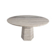 Esstisch Westin aus Travertin in grau, 135x135x76 cm von Richmond Interiors – Bild 1