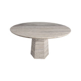 Esstisch Westin aus Travertin in grau, 135x135x76 cm von Richmond Interiors – Bild 1