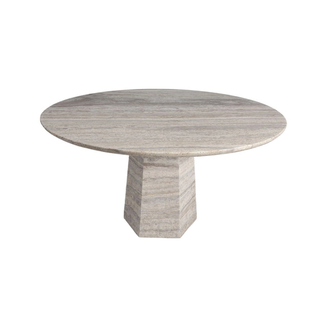 Esstisch Westin aus Travertin in grau, 135x135x76 cm von Richmond Interiors – Bild 1