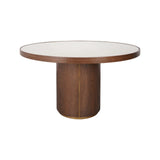 Esstisch Willox in braun (mit Glas), 130x130x76 cm von Richmond Interiors – Produktbild 3