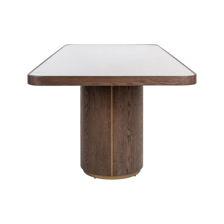 Esstisch Willox in braun (mit Glas), 235x100x76 cm von Richmond Interiors – Produktbild 3