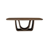 Esstisch Windsor in walnuss mit Messinggestell, 230x100x75 cm von Richmond Interiors – Bild 3
