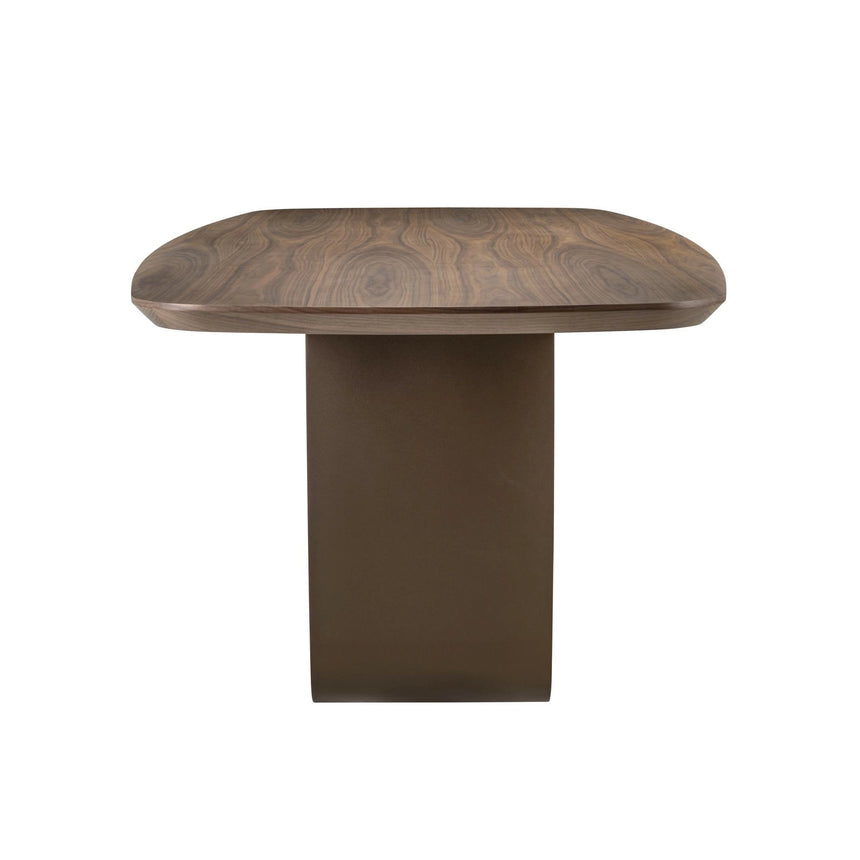 Esstisch Windsor in walnuss mit Messinggestell, 230x100x75 cm von Richmond Interiors – Bild 4