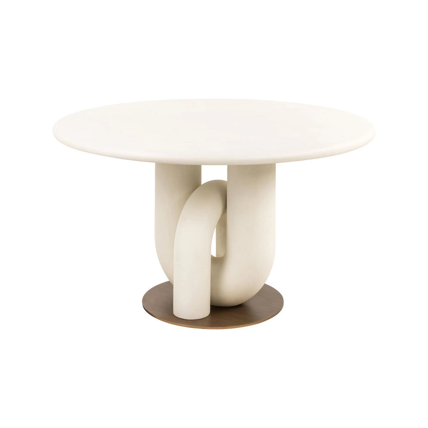 Esstisch Winslow in weiß, 135x135x78 cm von Richmond Interiors – Produktbild 1