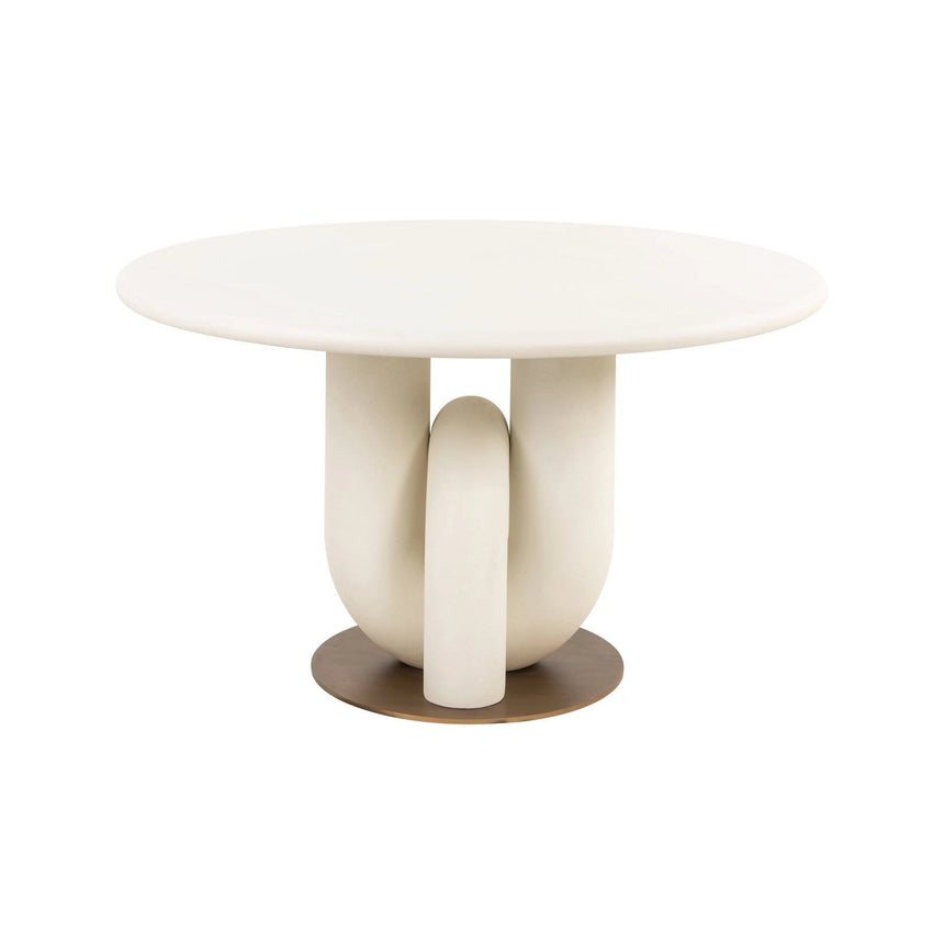 Esstisch Winslow in weiß, 135x135x78 cm von Richmond Interiors – Produktbild 2