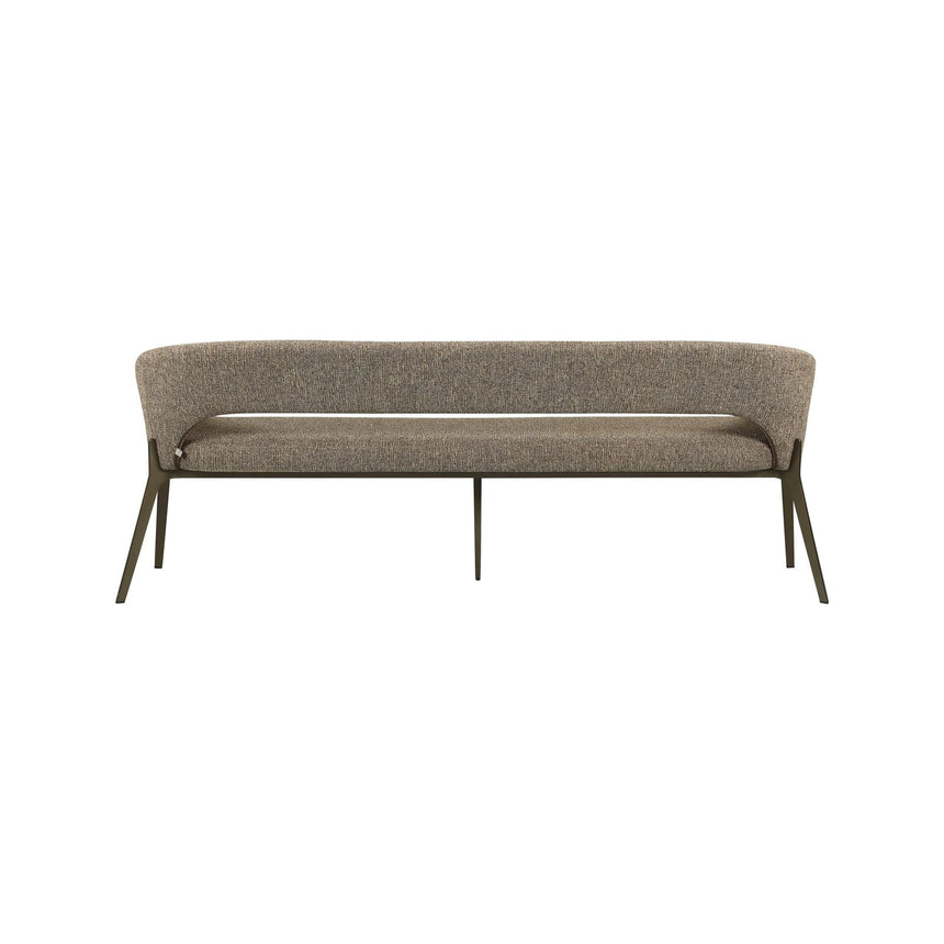 Esszimmerbank Kenzi in brown tweed, 210x55x79 cm von Richmond Interiors – Bild 3