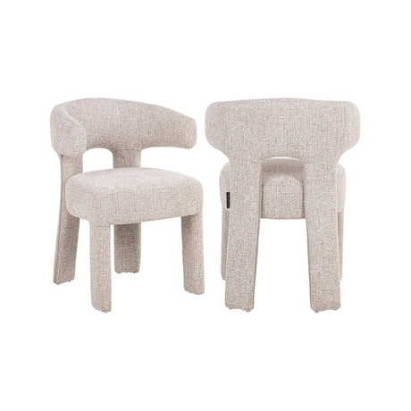 Esszimmerstuhl Nerio in natural fancy oder mocca linear von Richmond Interiors – Bild 1