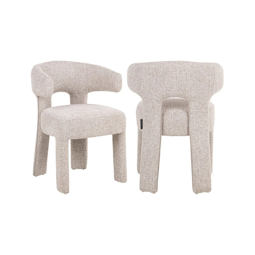 Esszimmerstuhl Nerio in natural fancy oder mocca linear von Richmond Interiors – Bild 1