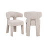 Esszimmerstuhl Nerio in natural fancy oder mocca linear von Richmond Interiors – Bild 1