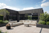 Gartentisch Quinn aus Aluminium in beige, 86x86x37,5 cm von Richmond Interiors – Produktbild 5