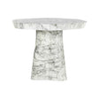 Gartentisch Rockyard aus Eisen mit weißen Marmorlook, 100x100x76 cm von Richmond Interiors – Bild 1
