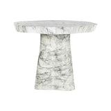 Gartentisch Rockyard aus Eisen mit weißen Marmorlook, 100x100x76 cm von Richmond Interiors – Bild 1