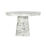 Gartentisch Rockyard aus Eisen mit weißen Marmorlook, 140x140x78 cm von Richmond Interiors – Bild 1
