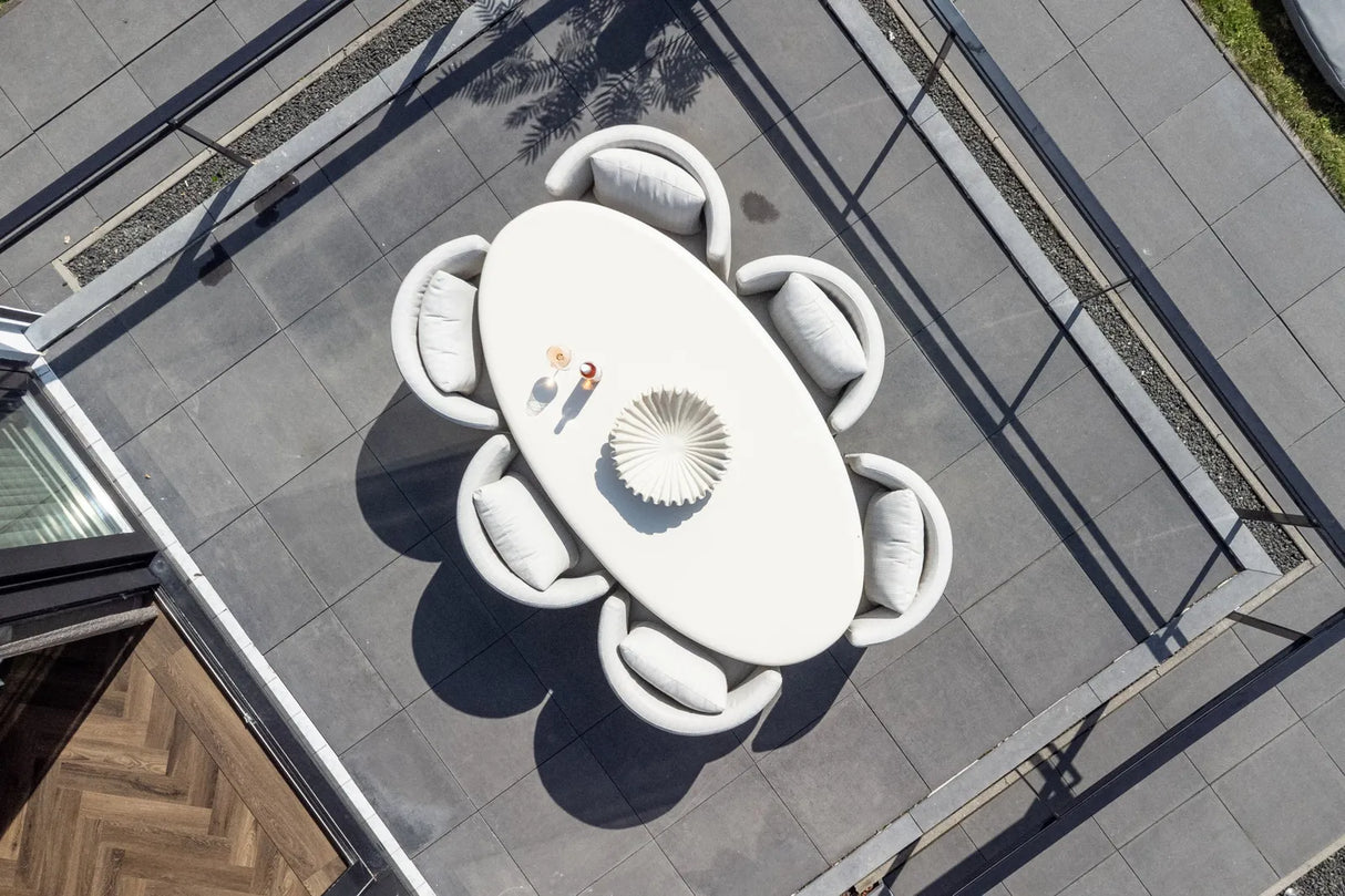 Gartentisch Urban Bloom aus Eisen sandsteinfarbend, 220x113x78 cm von Richmond Interiors – Bild 10