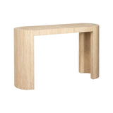Konsolentisch Alexander Jones (Biltmore) aus Eisen und Travertin in beige, 140x40x77 cm von Richmond Interiors – Bild 1