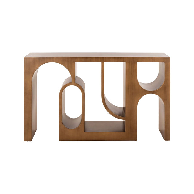 Konsolentisch Alexander Jones aus Eisen in brushed gold (Lugano), 150x36x86 cm von Richmond Interiors – Bild 3