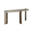 Konsolentisch Arcadia aus Eisen und Travertin in grau, 140x45x76 cm von Richmond Interiors – Bild 1