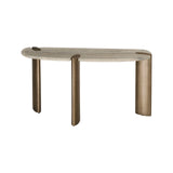 Konsolentisch Arcadia aus Eisen und Travertin in grau, 140x45x76 cm von Richmond Interiors – Bild 3
