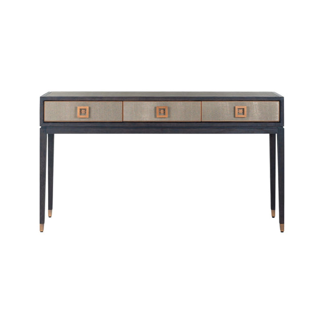 Konsolentisch Bloomville in messingfarben mit Rochenhautoptik, 165x40x92 cm von Richmond Interiors – Bild 3