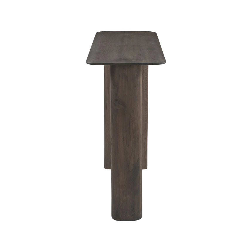 Konsolentisch Castello aus Eichenholz in rauchanthrazit, 130x35x78 cm von Richmond Interiors – Bild 5