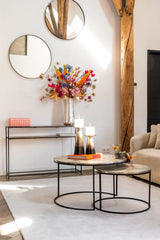Konsolentisch Chandon aus Aluminium und Eisen in champagnergold, 119x30x81 cm von Richmond Interiors – Bild 11