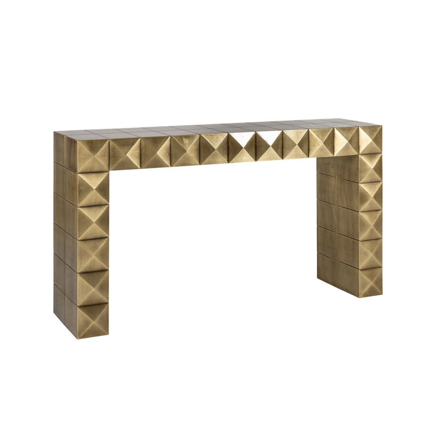 Konsolentisch Collada in brushed gold, 138x36x76 cm von Richmond Interiors – Bild 1