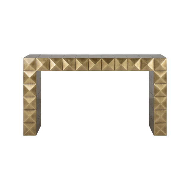 Konsolentisch Collada in brushed gold, 138x36x76 cm von Richmond Interiors – Bild 3