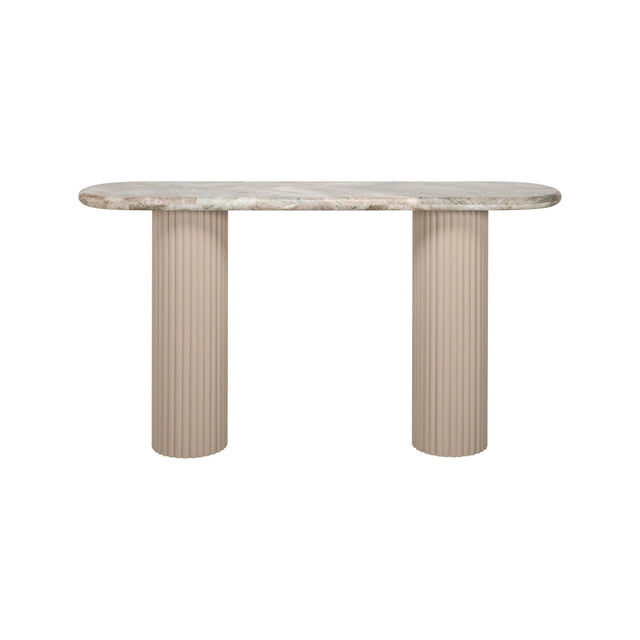 Konsolentisch Coronel aus Toronto-Marmor in blush beige, 160x38x85 cm von Richmond Interiors – Bild 4