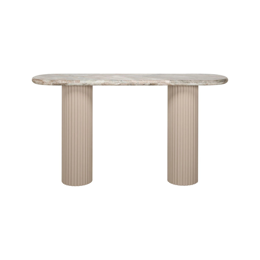 Konsolentisch Coronel aus Toronto-Marmor in blush beige, 160x38x85 cm von Richmond Interiors – Bild 4