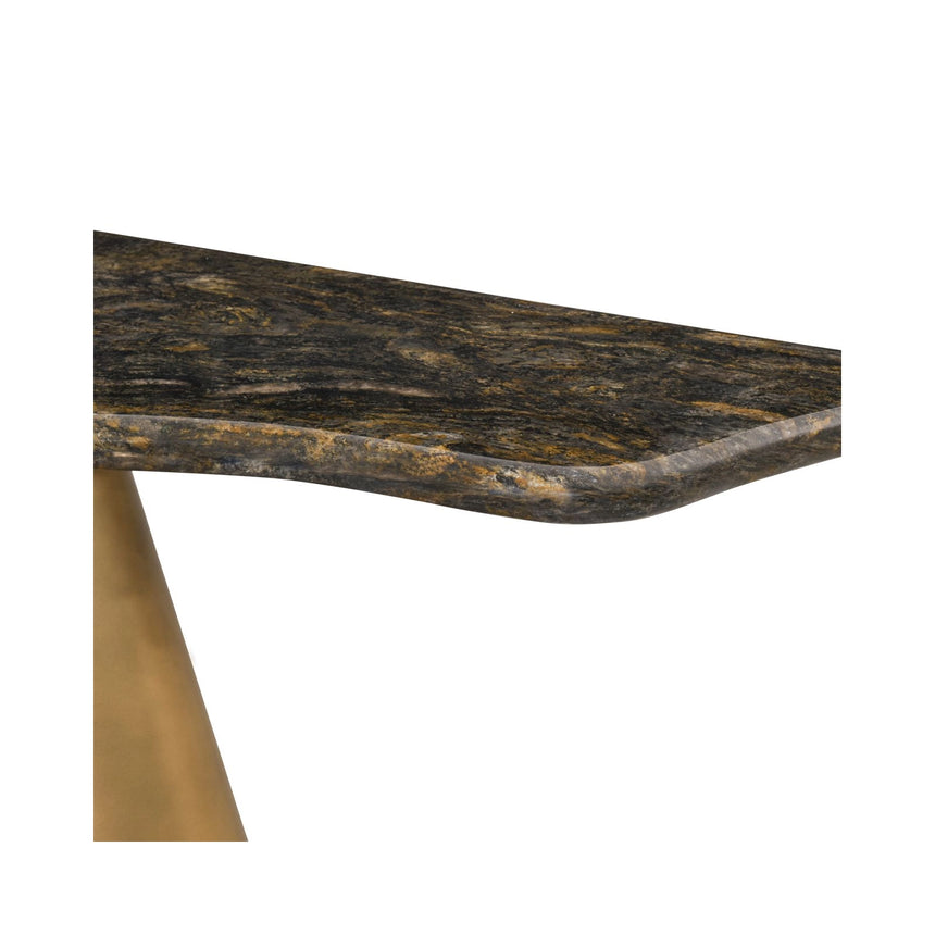 Konsolentisch Goldman mit Black Platinum Diamond-Marmor in schwarz, 150x40x77 cm von Richmond Interiors – Bild 6