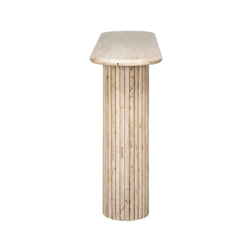 Konsolentisch La Cantera mit Travertin in beige, 160x38x85 cm von Richmond Interiors – Bild 3