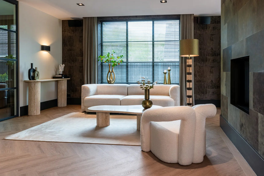 Konsolentisch La Cantera mit Travertin in beige, 160x38x85 cm von Richmond Interiors – Bild 6