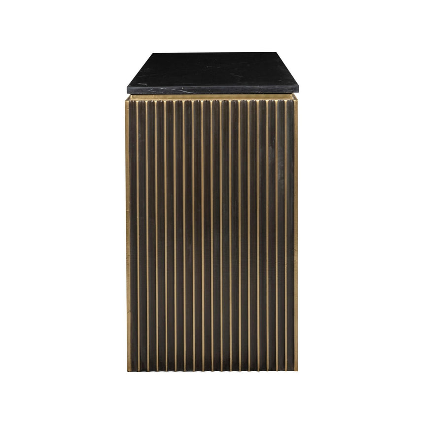 Konsolentisch Les Arcs in brushed gold, 160x45x76 cm von Richmond Interiors – Bild 3