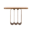 Konsolentisch Locarno aus Eisen und glasierter Keramik in brushed gold, 120x31x84 cm von Richmond Interiors – Bild 2