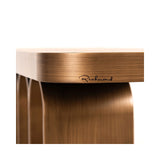 Konsolentisch Locarno aus Eisen und glasierter Keramik in brushed gold, 120x31x84 cm von Richmond Interiors – Bild 6