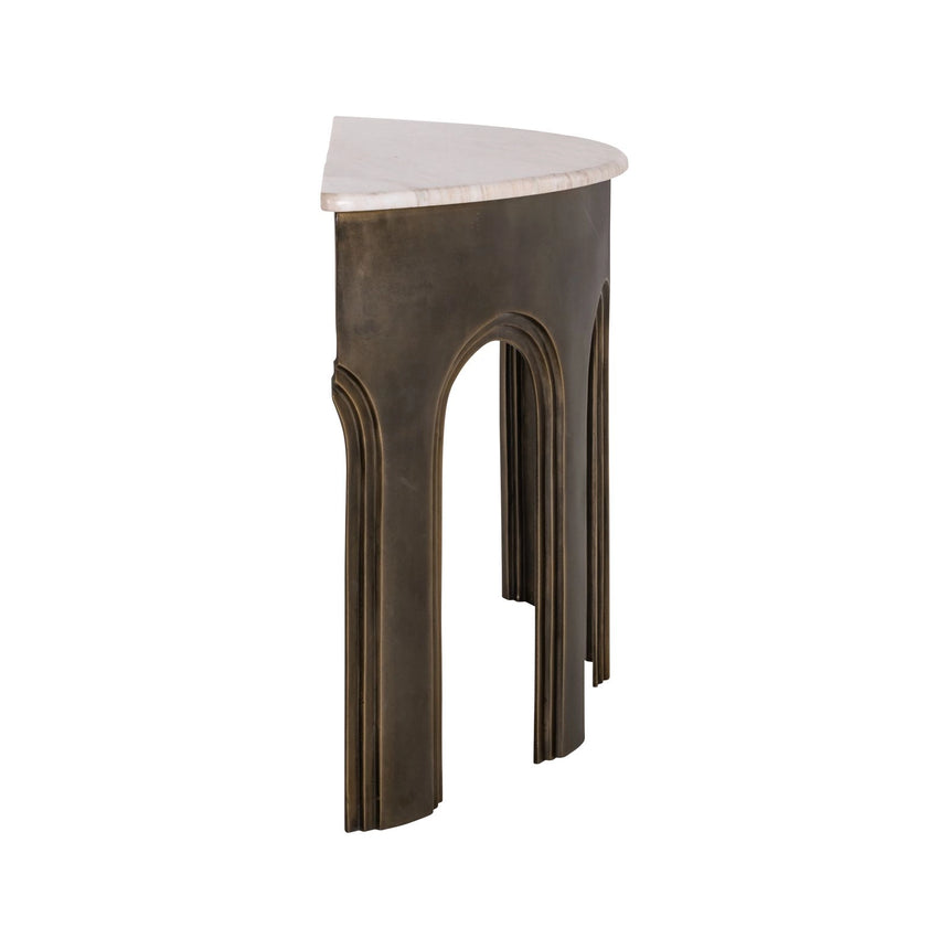 Konsolentisch Sanchis in antikmessing, 141x42x76 cm von Richmond Interiors – Bild 3