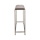 Konsolentisch Villano aus Glas und Eisen in bronze, 110x29x75 cm von Richmond Interiors – Bild 3