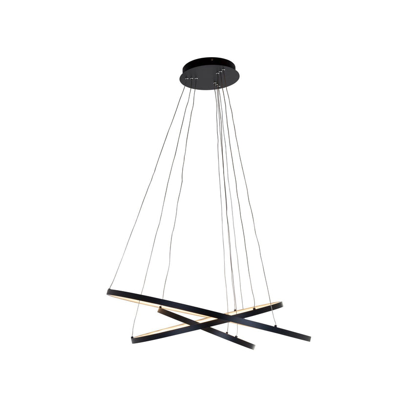 Kronleuchter Amira in schwarz aus Aluminium, 80x80x110 cm von Richmond Interiors – Produktbild 1